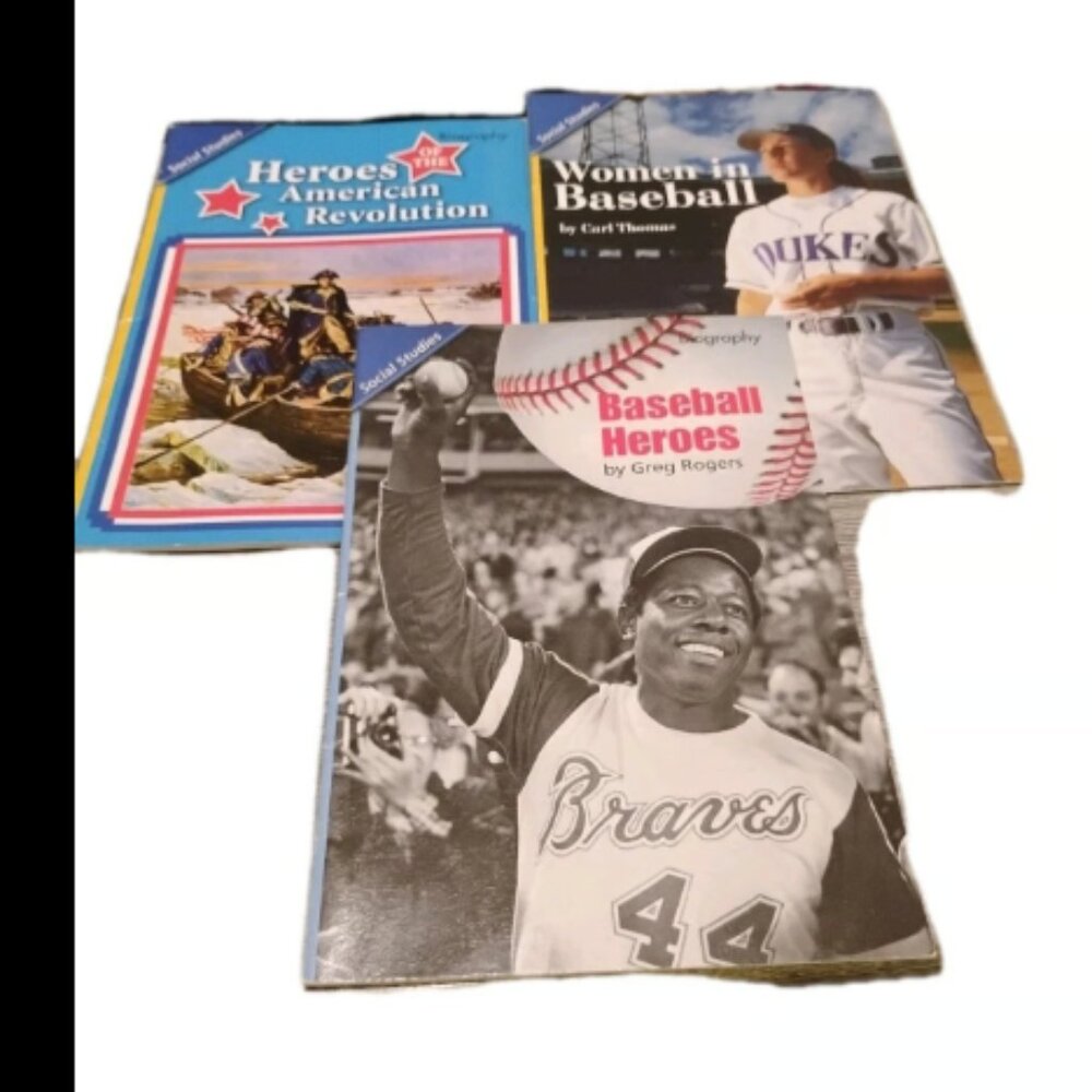 3 Social Studies Vocabulary Books: American Revolution And Baseball ( Pearson )